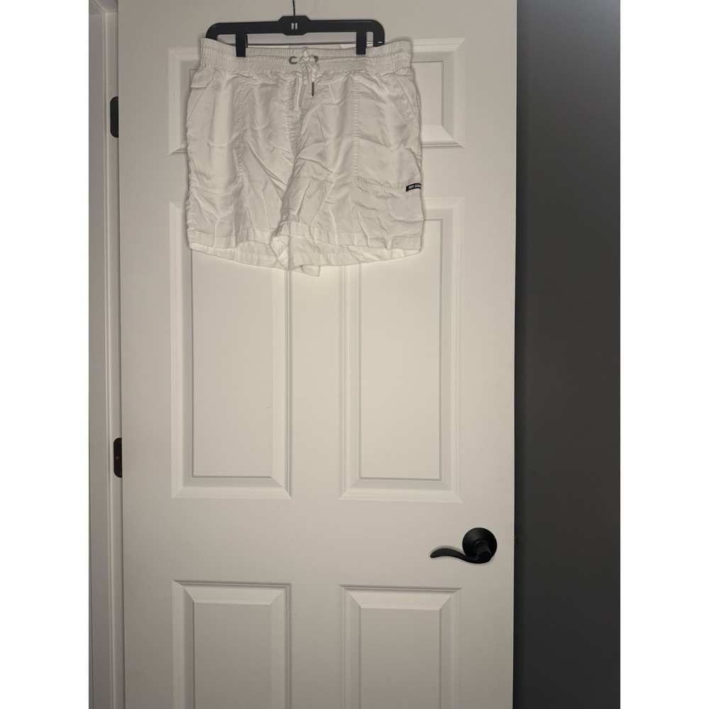 Dkny Jeans Pull On Shorts Large White Lycocell